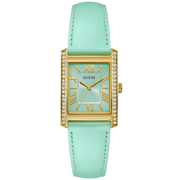 GUESS Green Gold Tone Analog Ladies Watch - GW0875L1