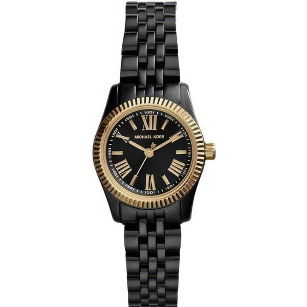 Michael Kors Lexington Black Dial Black Ion Plated Women's Watch - MK3299