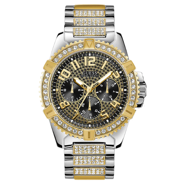 Guess Frontier MultiFunction Tow Tone Dimond 48mm Men's Watch - GW0351G1