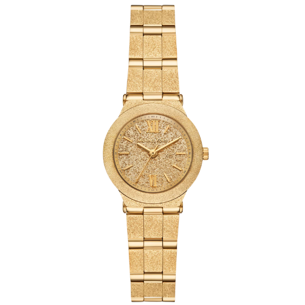 Michael Kors Three-Hand Gold-Tone Stainless Steel Bracelet Women's Watch - MK7554
