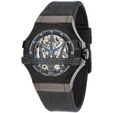 Maserati Potenza Black Dial Black Leather Men's Watch  R8821108009 - Watches of New Zealand