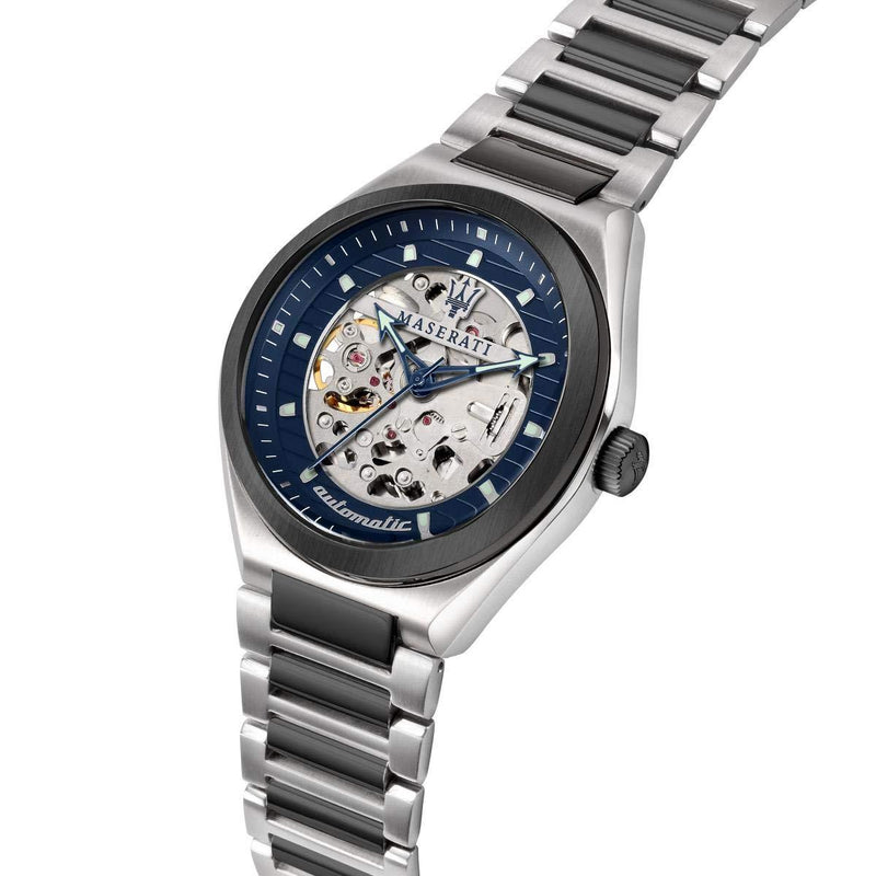 Maserati Triconic Blue Dial Gunmetal Men's Watch R8823139001 - Watches of New Zealand #4