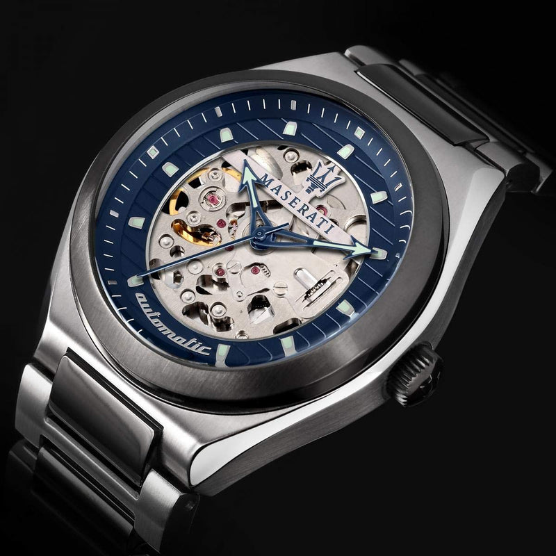 Maserati Triconic Blue Dial Gunmetal Men's Watch R8823139001 - Watches of New Zealand #5