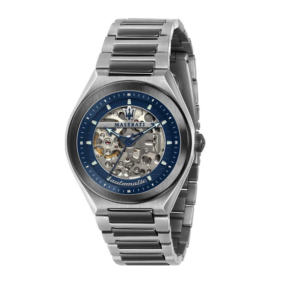 Maserati Triconic Blue Dial Gunmetal Men's Watch  R8823139001 - Watches of New Zealand
