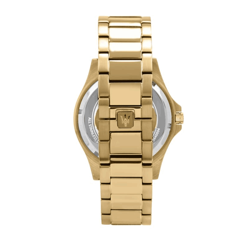 Maserati Sfida Black/Yellow Gold-Toned Men's Watch R8823140003 - Watches of New Zealand #3