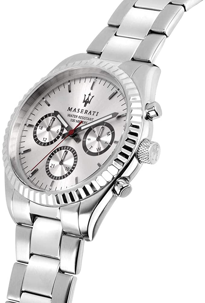 Maserati Silver Stainless-Steel Quartz Men's Watch R8853100018 - Watches of New Zealand #4