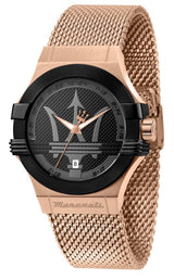Maserati Potenza Rose Gold Mesh Bracelet   R8853108009 - Watches of New Zealand