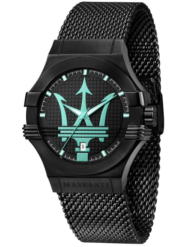 Maserati Potenza Aqua Edition Black Mesh Men's Watch  R8853144002 - Watches of New Zealand