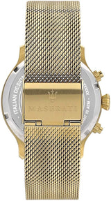 Maserati Epoca 42mm Gold Mesh Men's Watch R8873618007 - Watches of New Zealand #4