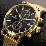 Maserati Epoca 42mm Gold Mesh Men's Watch R8873618007 - Watches of New Zealand #5