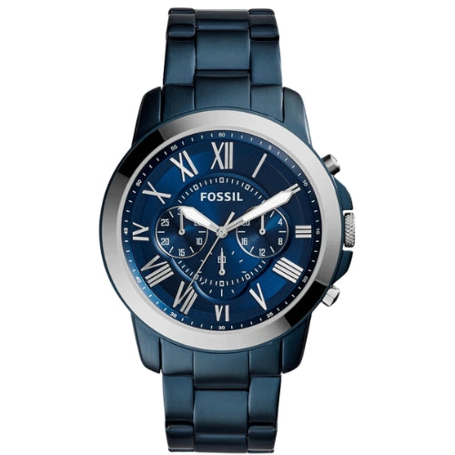 Fossil Grant Chronograph Blue Dial Men's Watch FS5230