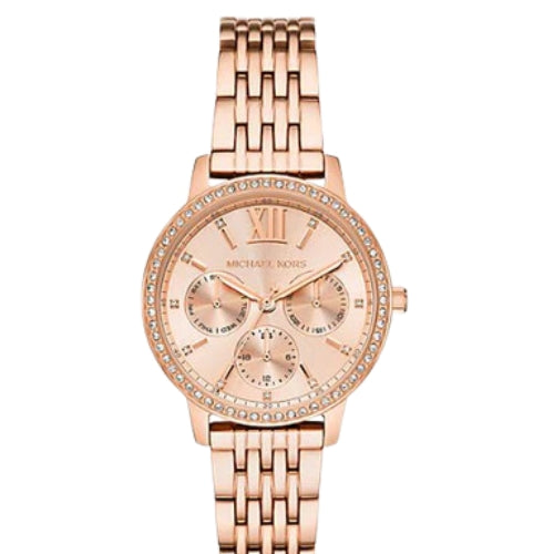 Michael Kors Rose Gold Ladies Watch - MKO1081