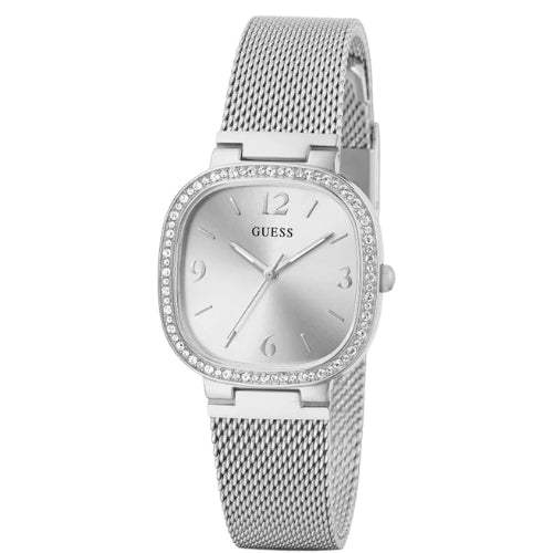 Guess Tapestry Silver Square Women's Watch GW0354L1