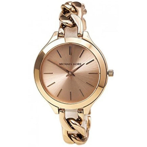 Michael Kors Slim Runway Twist Rose Dial Ladies Watch MK3223