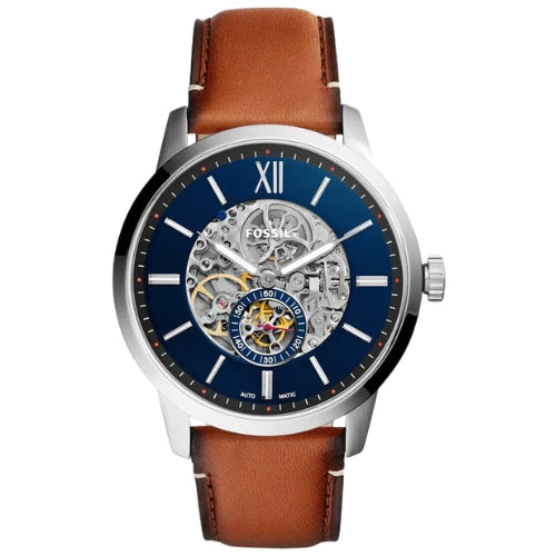 Fossil Townsman Automatic Skeleton Blue Dial Men's Watch ME3154