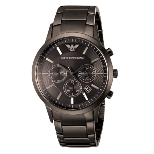 Emporio Armani Classic Chronograph Stainless Steel Gunmetal Men's Watch AR2454