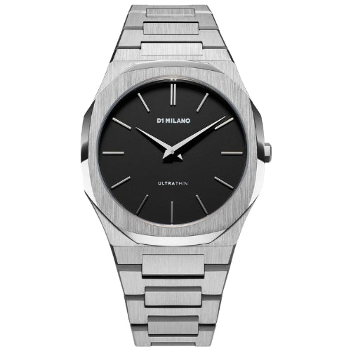 D1 MILANO Ultra Thin Stainless-Steel Quartz Black Men's Watch - D1-UTBJ40