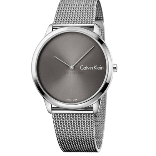 Calvin Klein Unisex Mesh Strap Minimal Watch K3M21123
