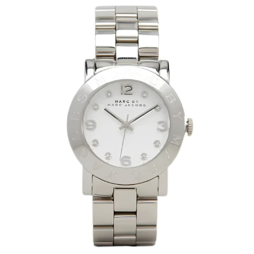 Marc By Marc Jacobs Amy White Dial Stainless Steel Ladies Watch - MBM3054