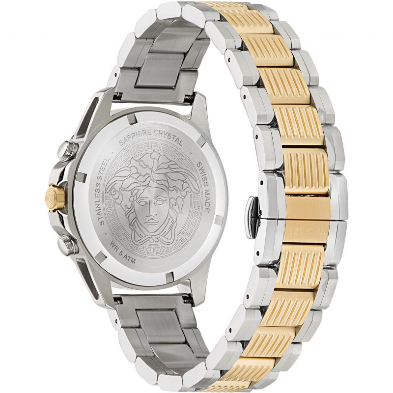 Versace Greca Action Chronograph Two-Tone Men's Watch VE3J00522 - Watches of New Zealand #3