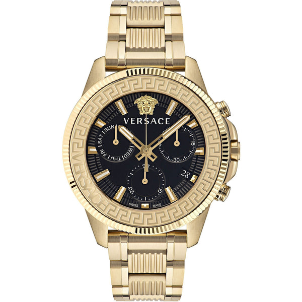 Versace Greca Action Gold Chronograph Men's Watch  VE3J00622 - Watches of New Zealand