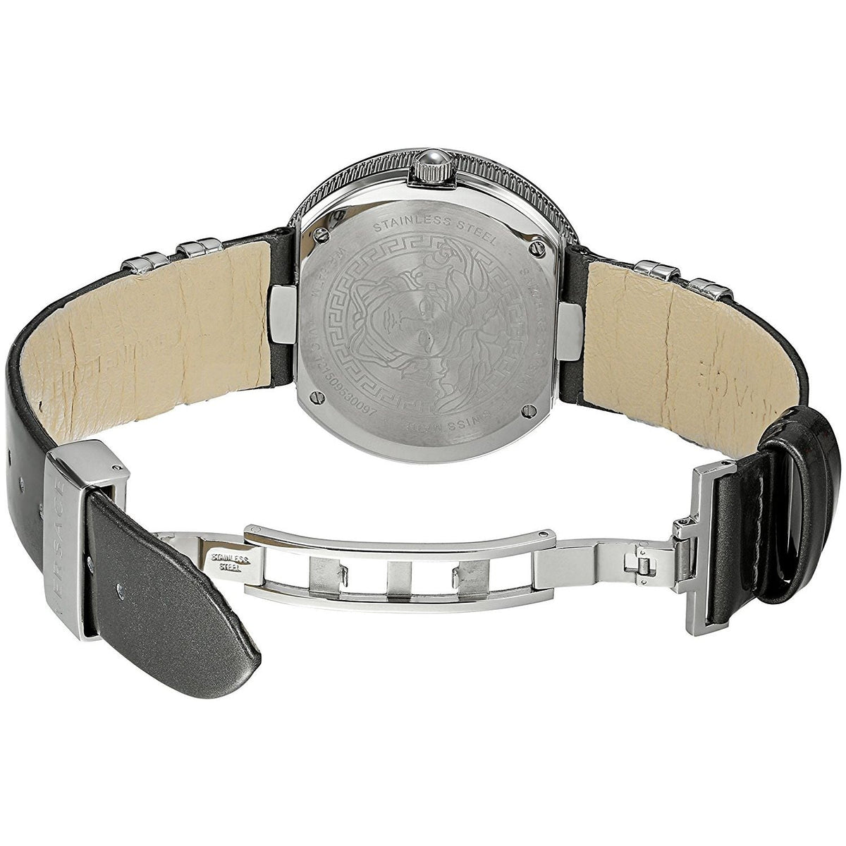 Versace V-METAL ICON Silver-Tone Quartz Women's Watch - VLC120016