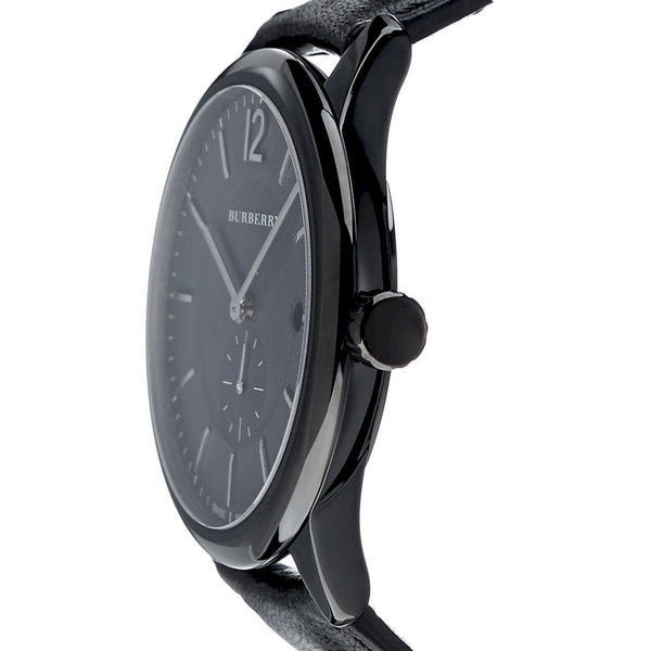 Burberry Men’s Swiss Made Leather Strap Black Dial Men's Watch BU10003 - Watches of New Zealand #2