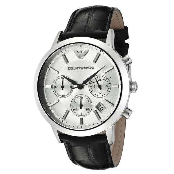 Emporio Armani Classic Chronograph Silver Dial Men's Watch  AR2432 - Watches of New Zealand