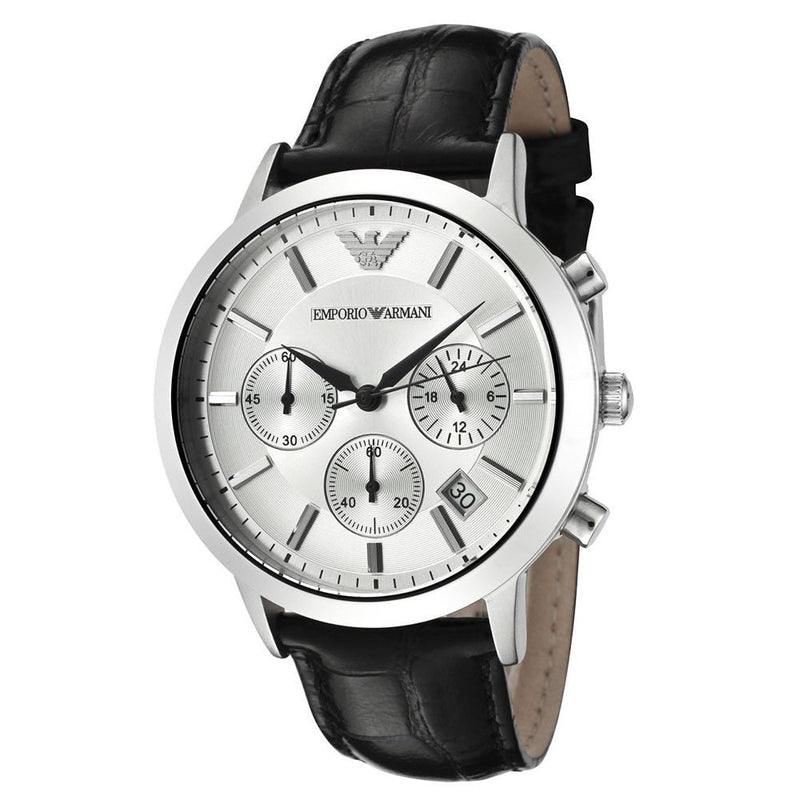 Emporio Armani Classic Chronograph Silver Dial Men's Watch  AR2432 - Watches of New Zealand
