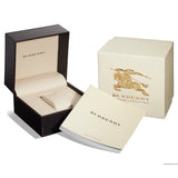 Burberry Women's Swiss Haymarket Check Fabric and Smooth Orange Leather Strap Women's Watch BU9016 - Watches of New Zealand #4