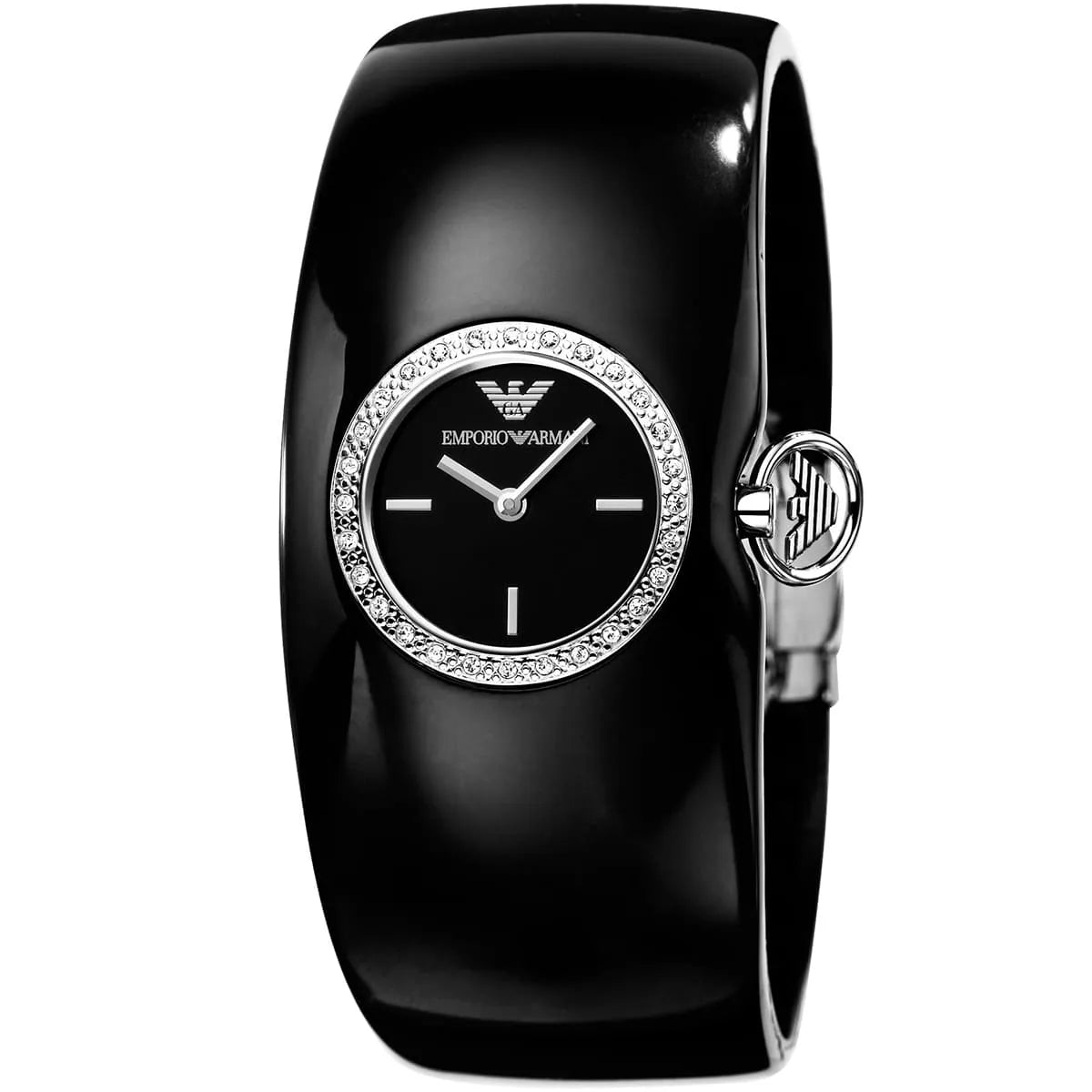 Emporio Armani Black Ladies Watch - AR0739