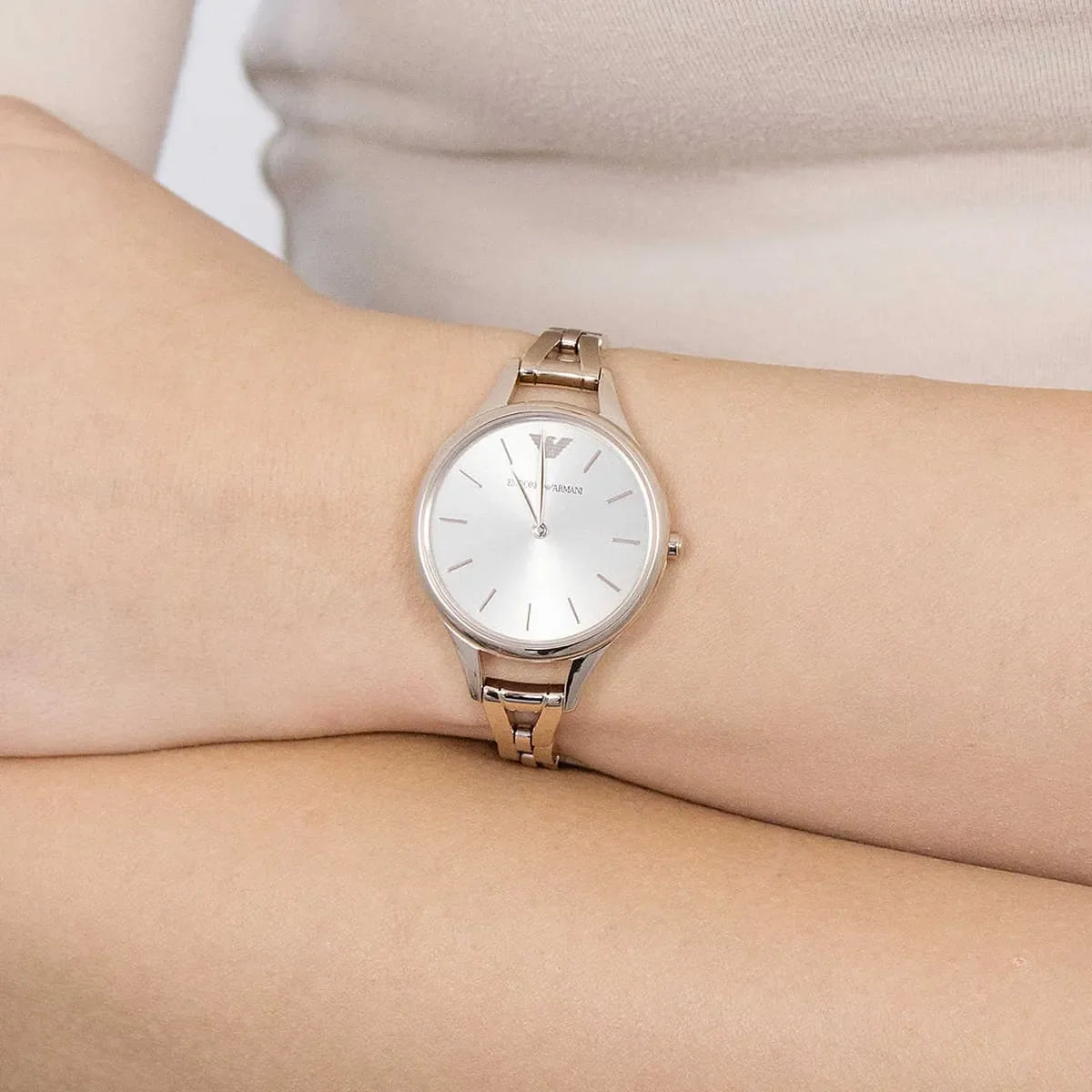 Emporio Armani Dress Analog Display Quartz Pink Women's Watch - AR11055