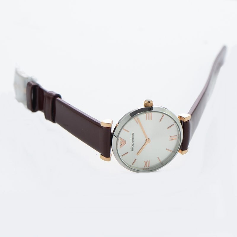 Emporio Armani Luigi Black Leather Strap Men's Watch - AR11061