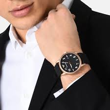 Emporio Armani Quartz Black Dial Men's Watch - AR11097