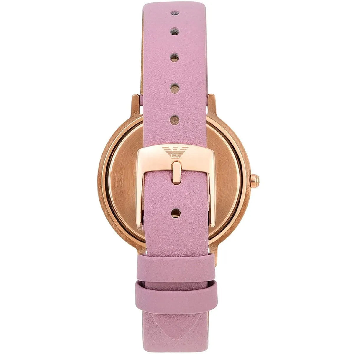 Emporio Armani Grey Dial Pink Leather Watch AR11130
