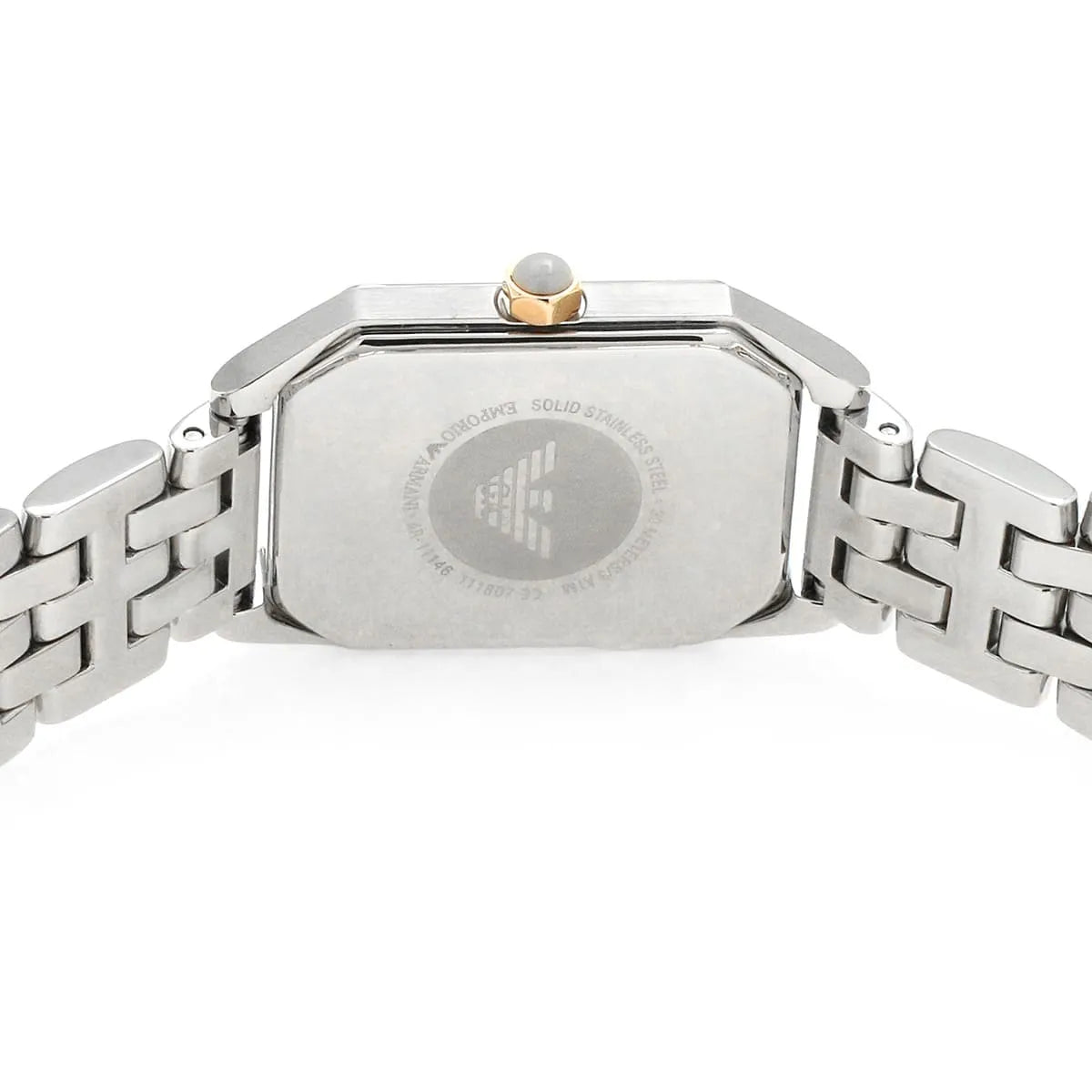 Emporio Armani Giola Quartz Crystal White Mother of Pearl Dial Ladies Watch AR11146