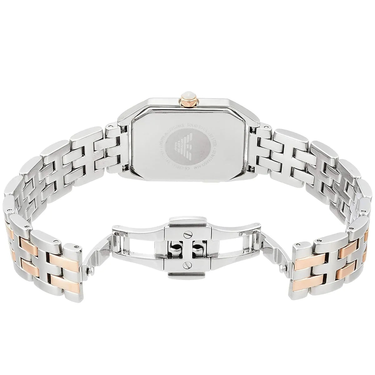 Emporio Armani Giola Quartz Crystal White Mother of Pearl Dial Ladies Watch AR11146