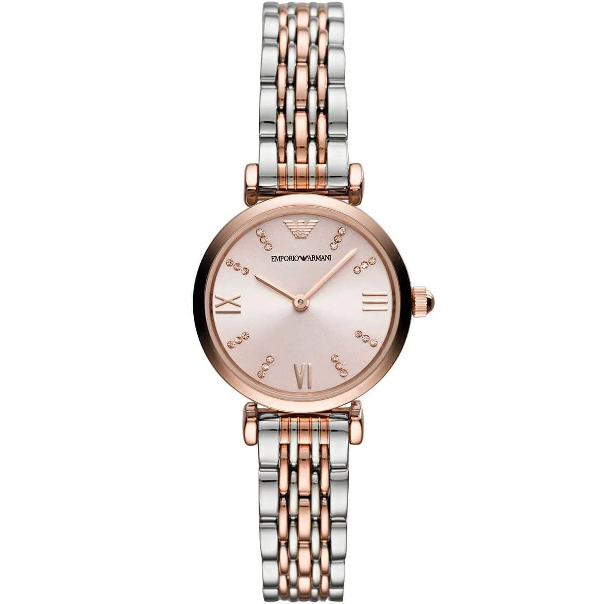 Emporio Armani Quartz Two-Hand Two-Tone Ladies Watch AR11223