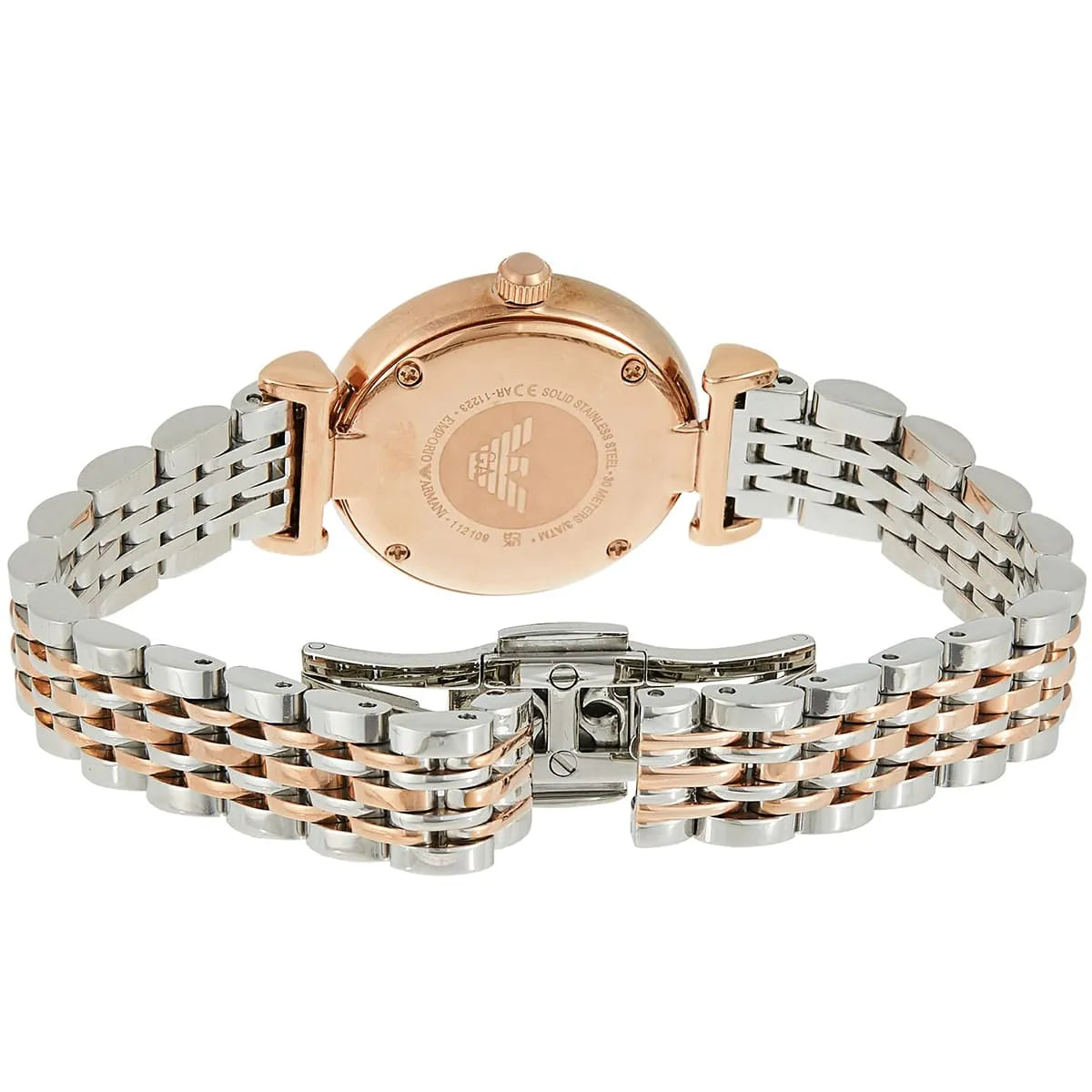 Emporio Armani Quartz Two-Hand Two-Tone Ladies Watch AR11223