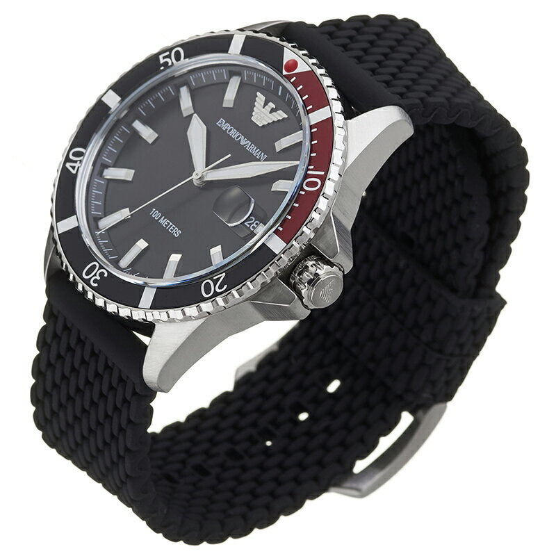 Emporio Armani Diver Black Dial Men's Watch AR11341 - Watches of New Zealand #3