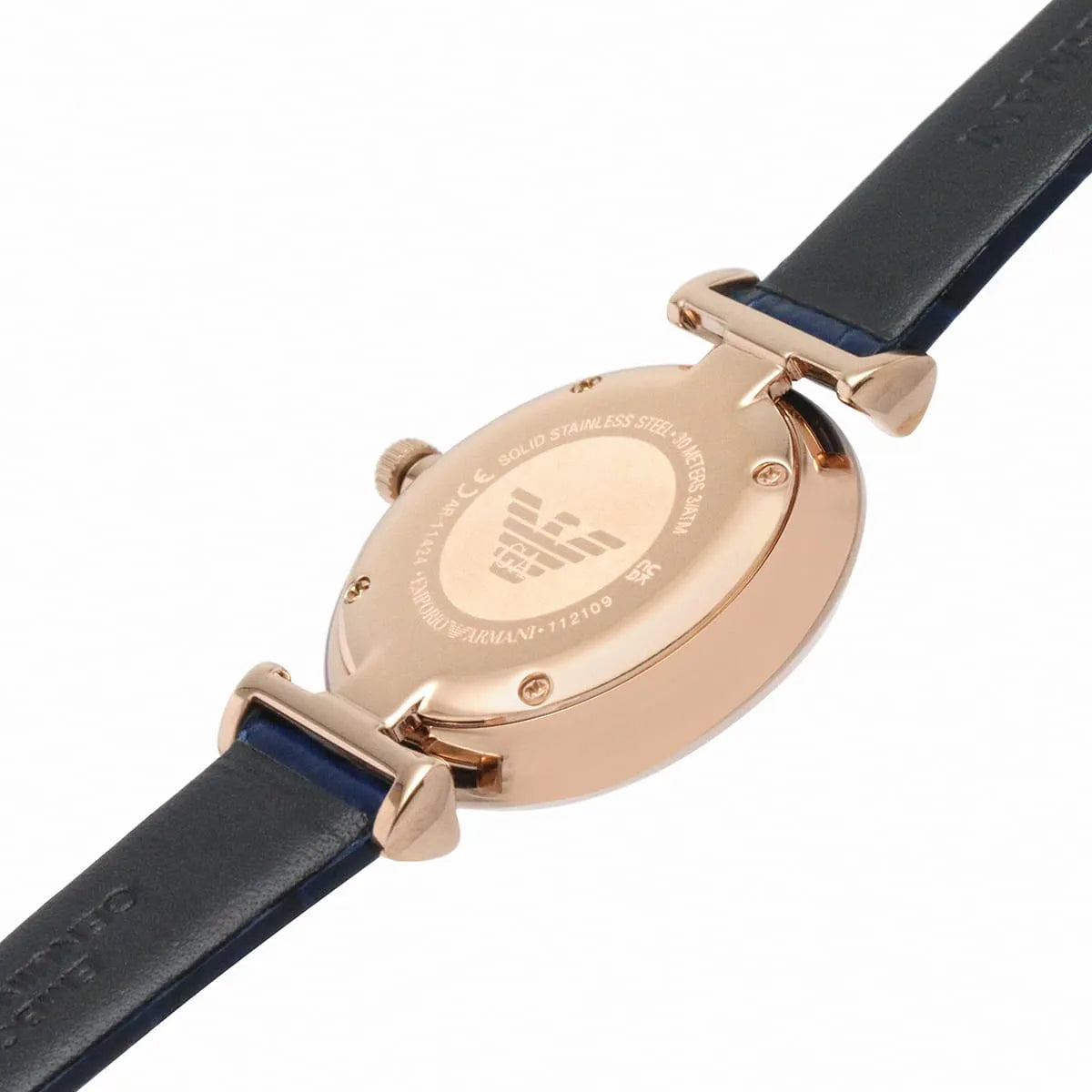 Emporio Armani Gianni T-Bar Quartz Blue Dial Ladies Watch AR11424