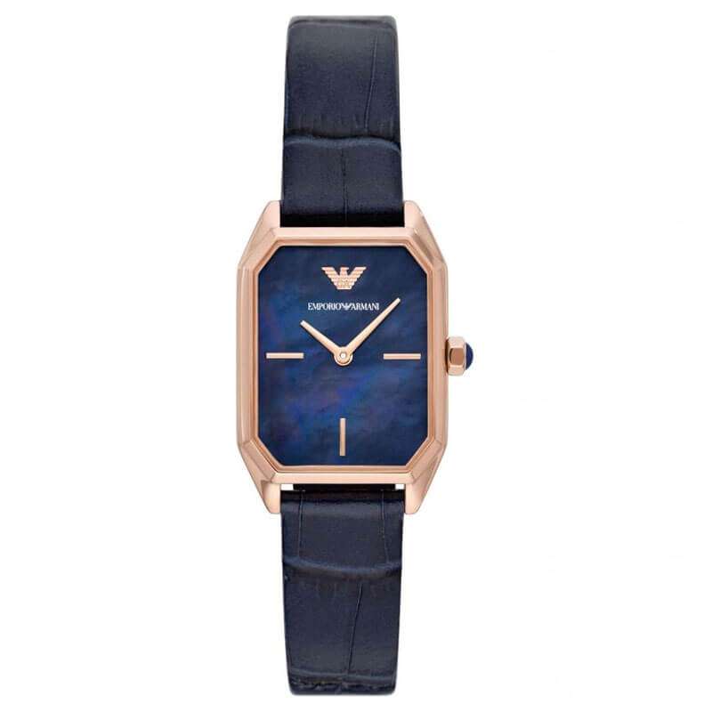 Emporio Armani Quartz Blue Mother of Pearl Dial Ladies Watch AR11426