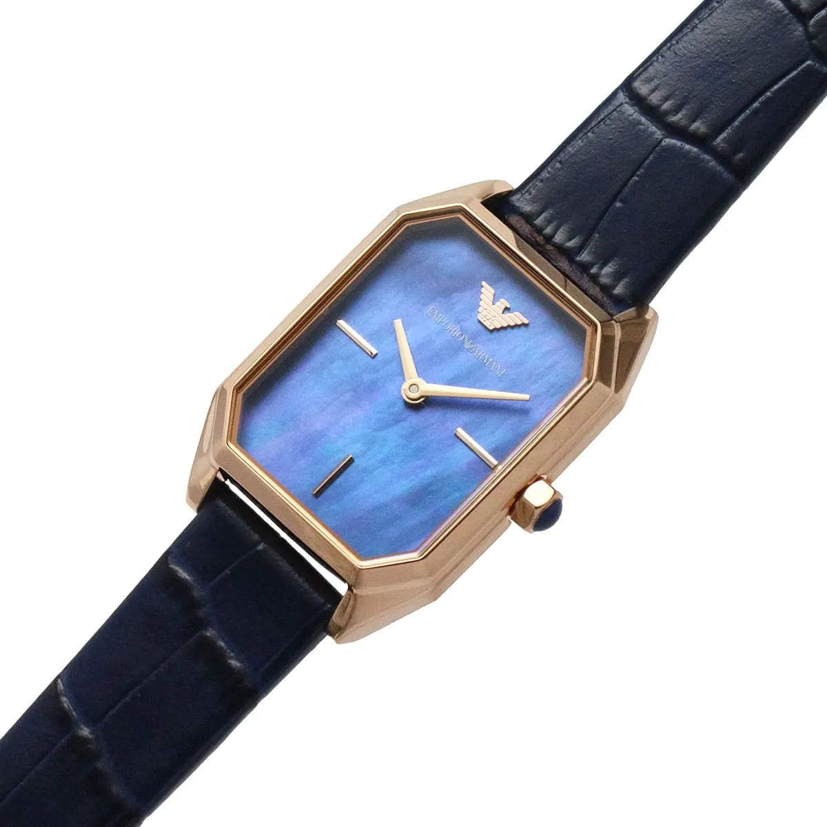 Emporio Armani Quartz Blue Mother of Pearl Dial Ladies Watch AR11426