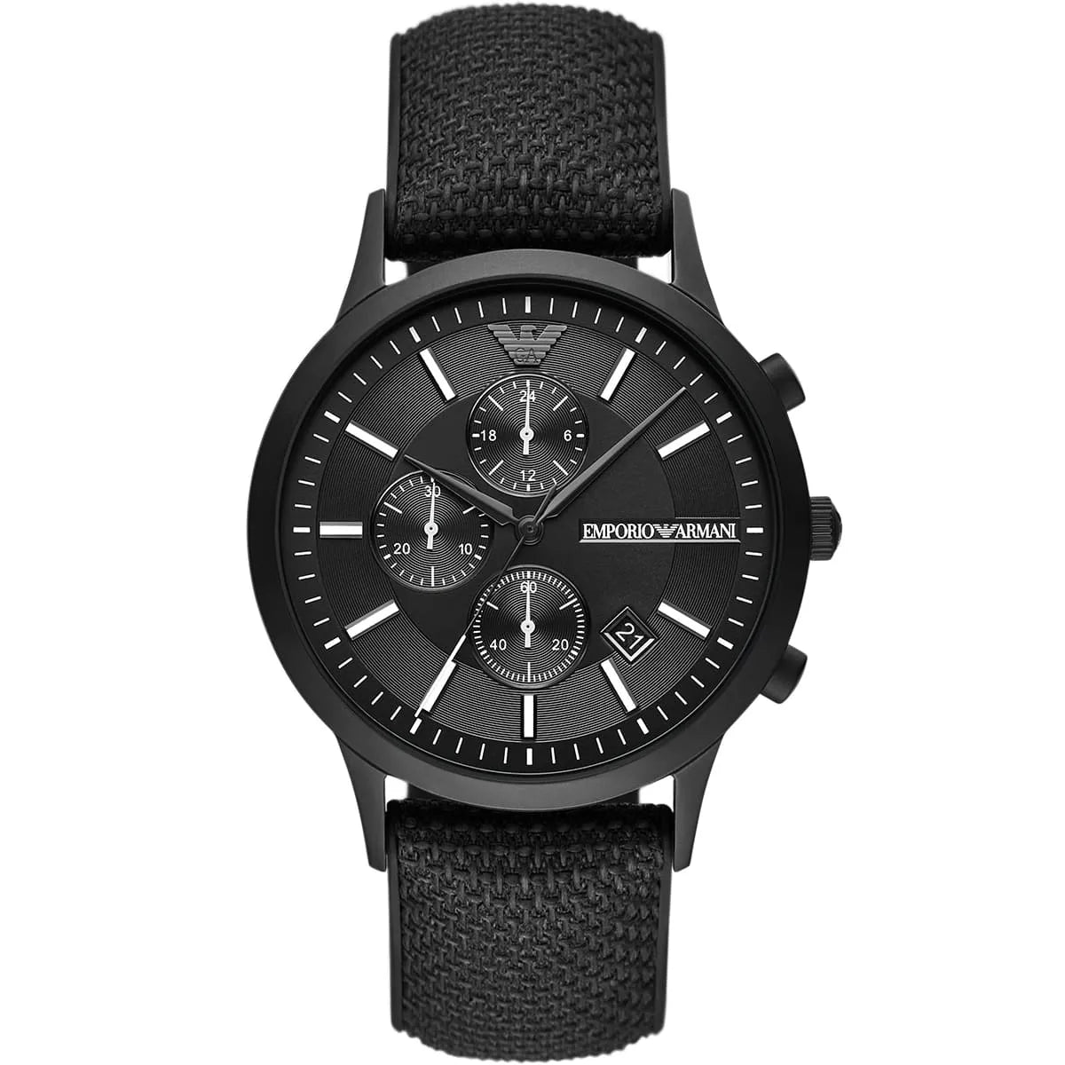 Emporio Armani Renato Chronograph Quartz Black Dial Men's Watch AR11457