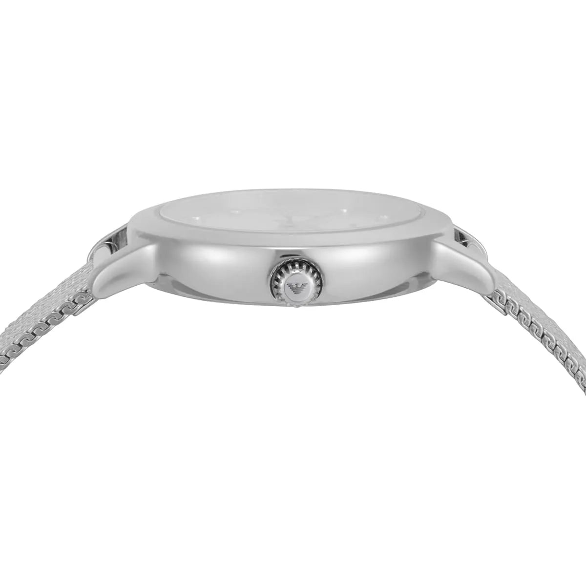 Emporio Armani (32mm) Silver Dial Stainless Steel Mesh Bracelet Women's Watch - AR11584