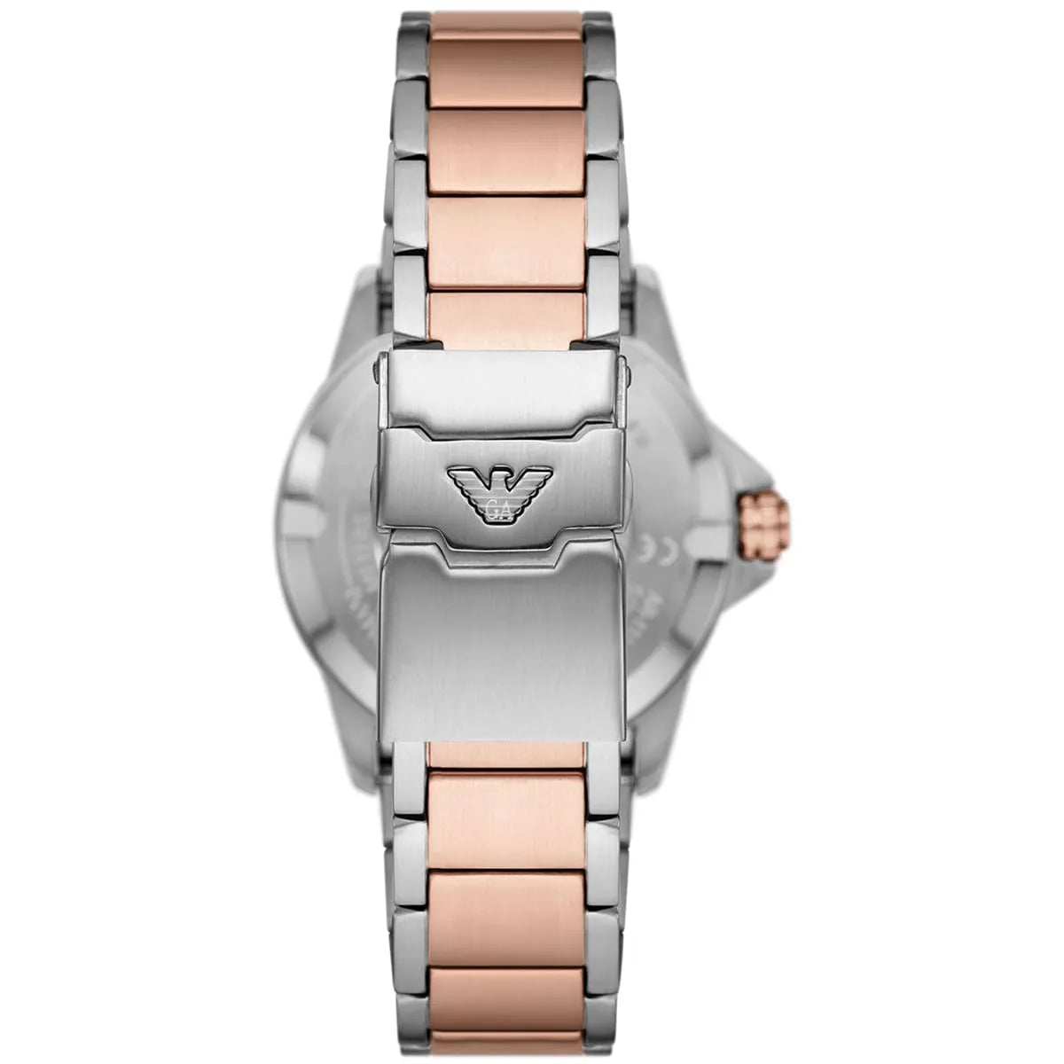 AR11591 Emporio Armani two-tone stainless steel bracelet with Emporio Armani eagle logo clasp