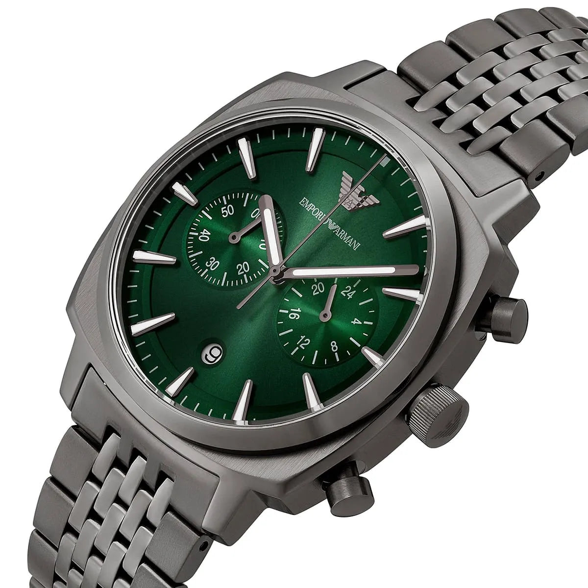 Emporio Armani Ruggero Gents Two-Hand Date Stainless Steel Men's Watch - AR11689