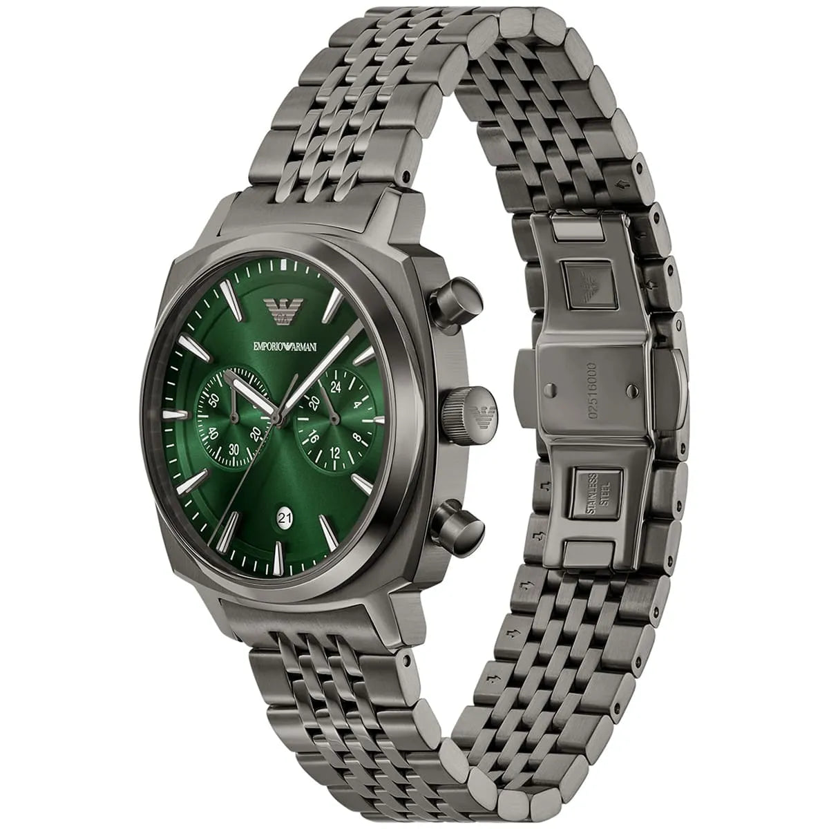 Emporio Armani Ruggero Gents Two-Hand Date Stainless Steel Men's Watch - AR11689