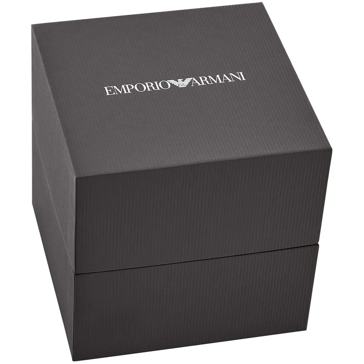 Emporio Armani dark gray presentation box for AR11722 World Explorer watch