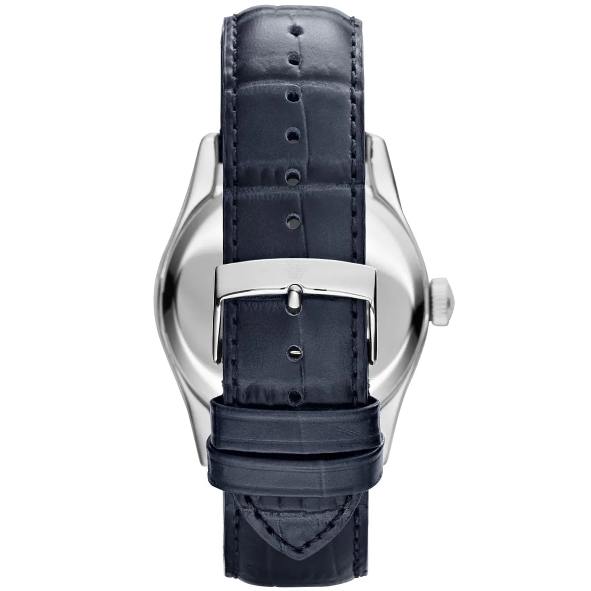Emporio Armani Valente AR1666 caseback view showing strap attachment
